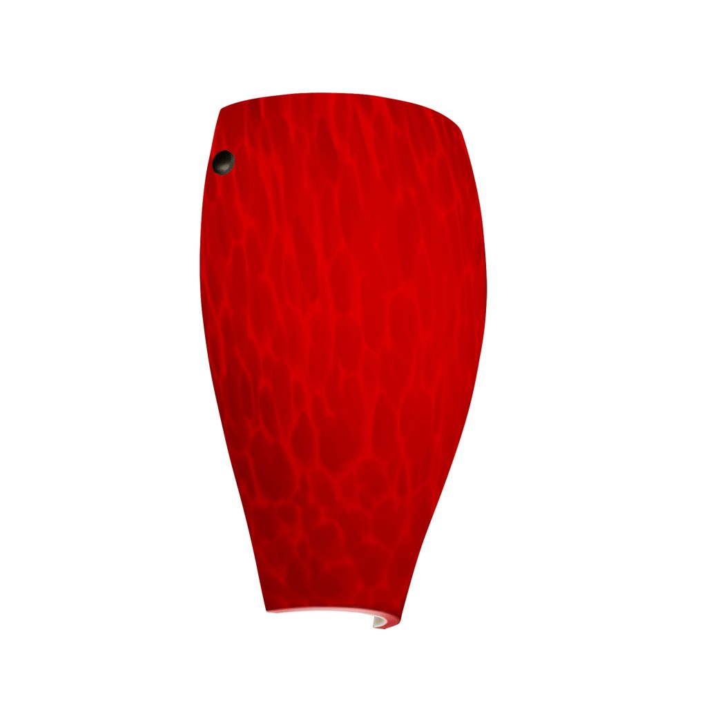 Contemporary Red Cloud lighting shade featuring elegant hand-blown glass construction