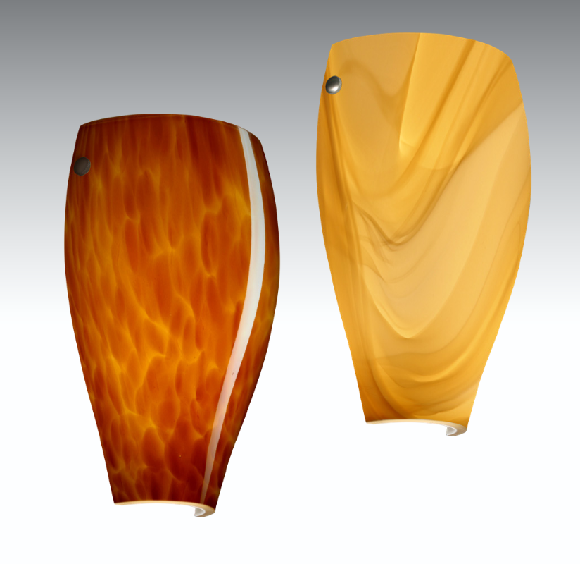 Artisan-crafted glass diffuser for pendant lights, sconces, and ceiling fixtures