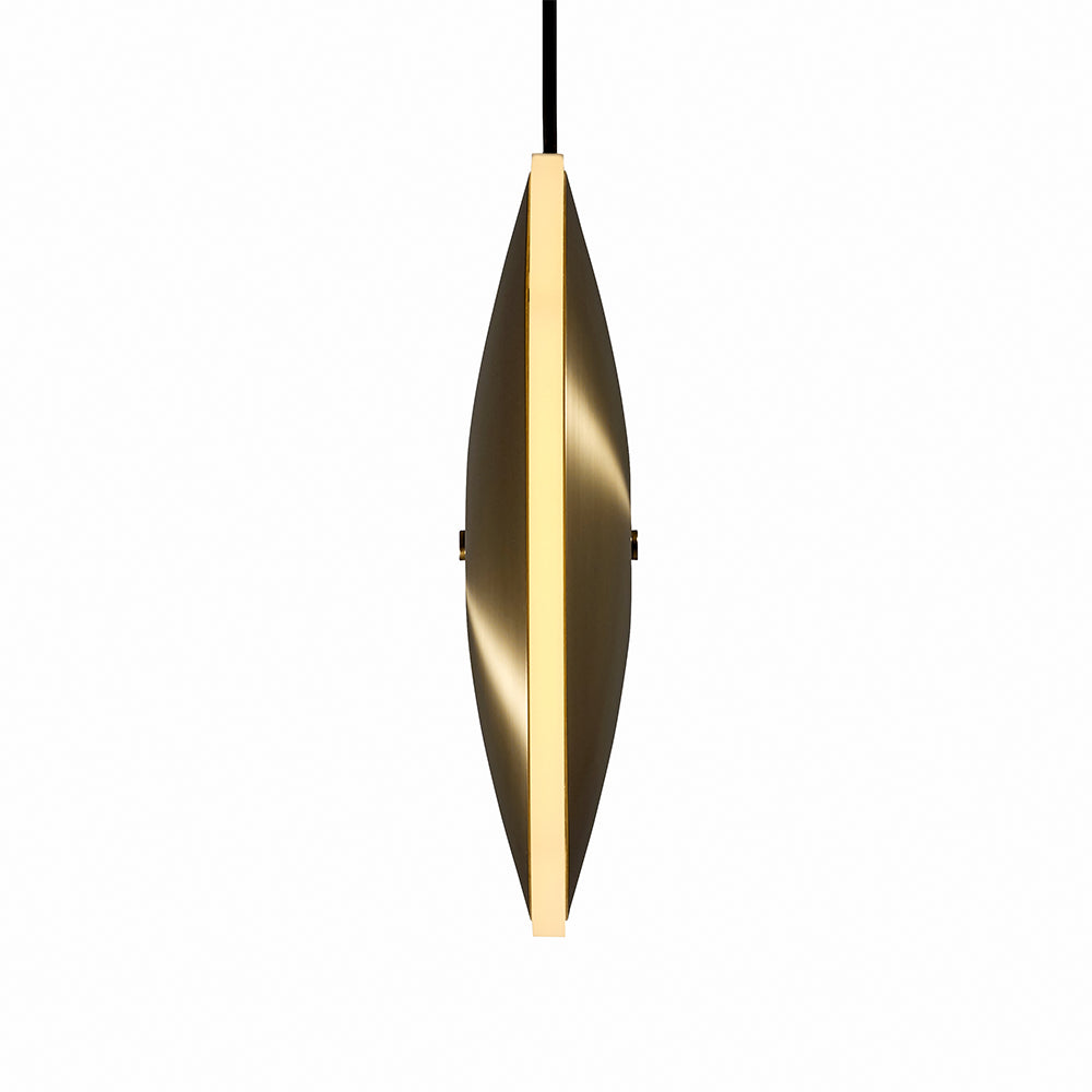 Chrona Vertical Brass Led Pendant By Graypants
