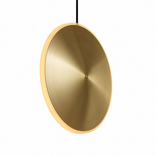 Chrona Vertical Brass Led Pendant By Graypants