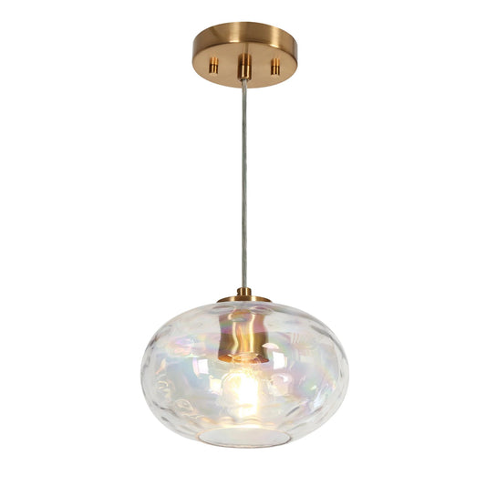 Modern Ha05096P Globe Glass Pendant - LNC Home