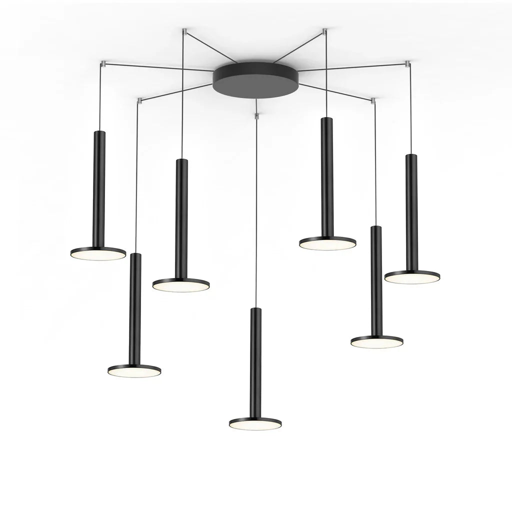 Pablo Designs Cielo XL Multi 7-Pendant Pendant Light finish detail close-up showing material and craftsmanship
