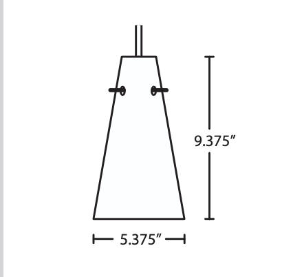 Technical line drawing illustration of decorative pendant lighting