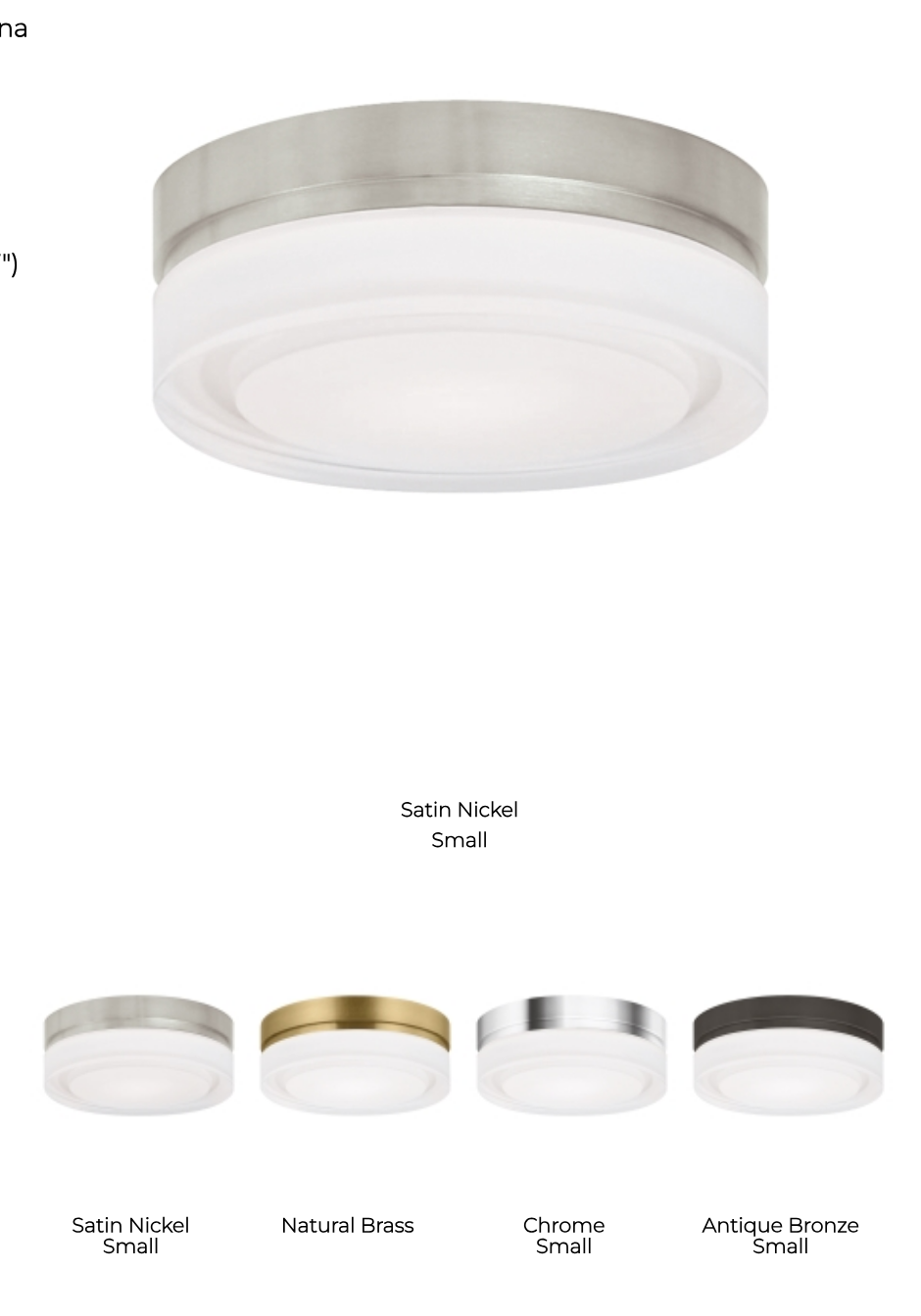 Cirque 6-inch Round Flush Mount Small by Visual & Comfort & Co