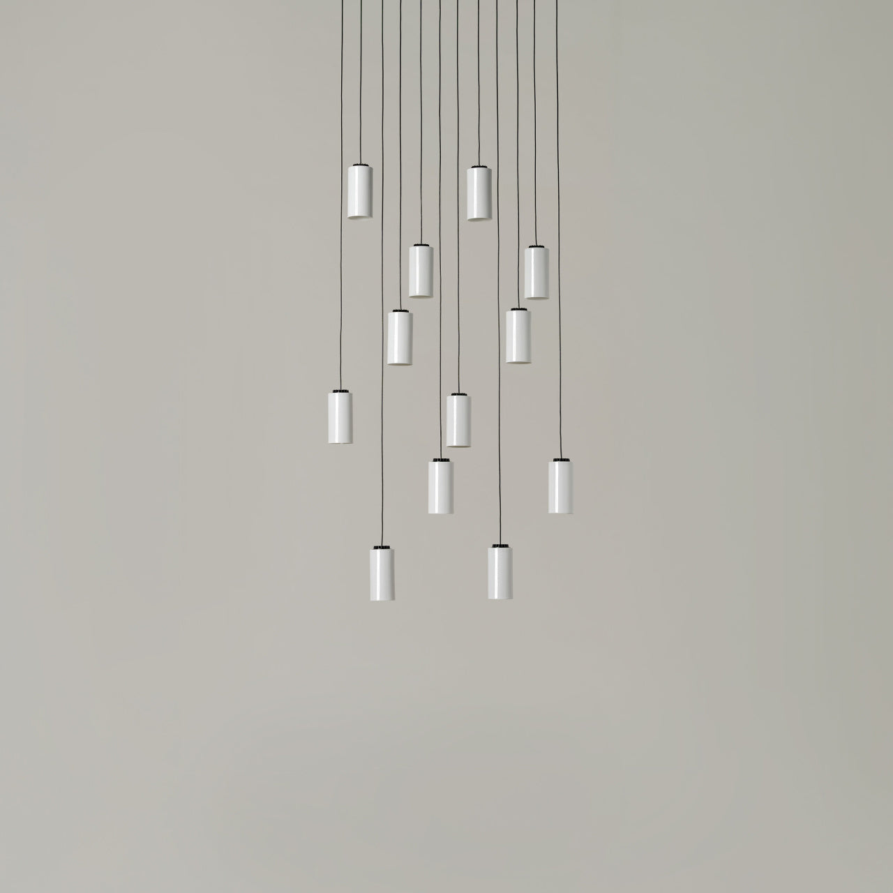 Santa & Cole Cirio Cascada cascade chandelier for high ceiling residential and hospitality spaces