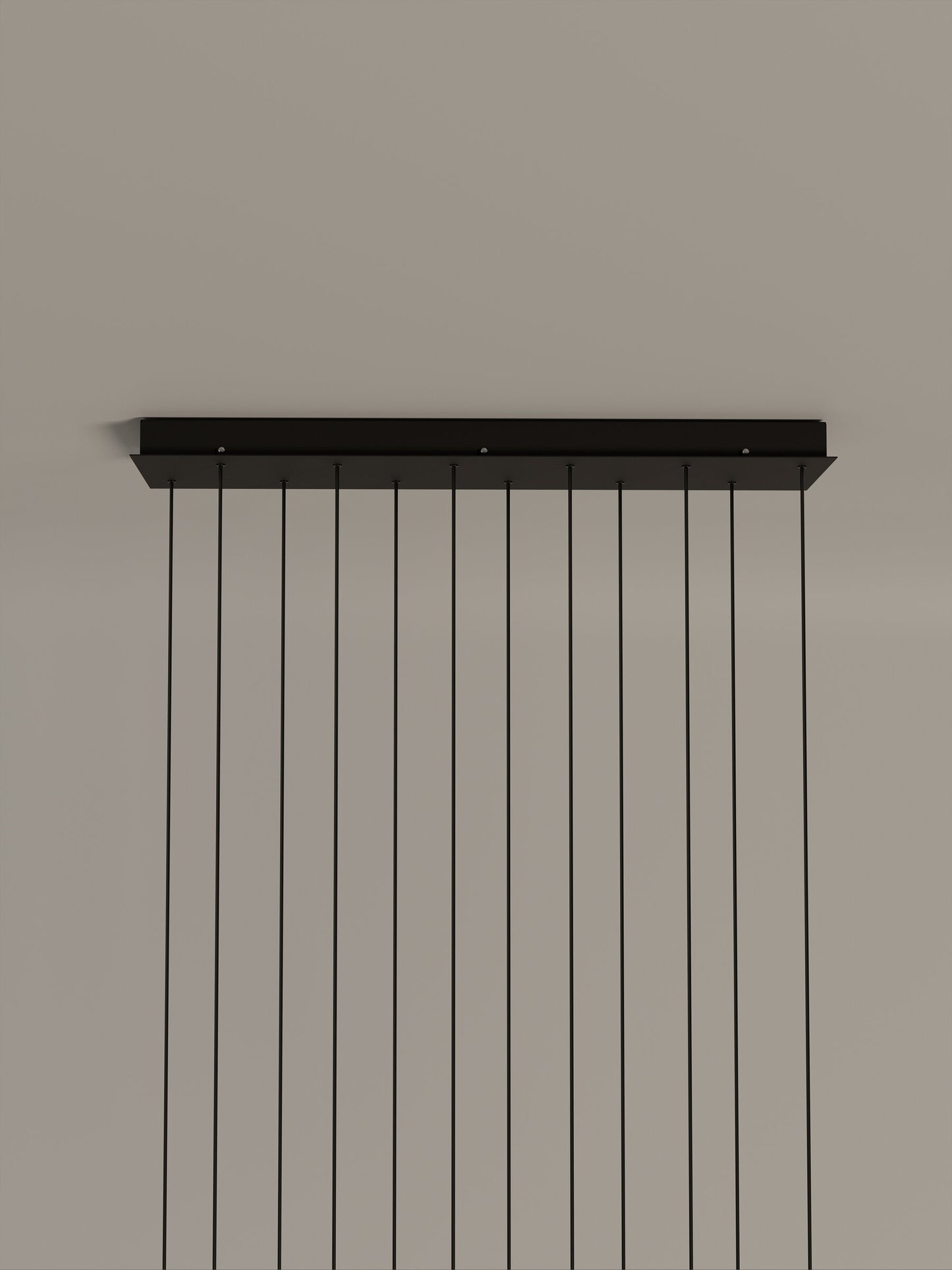 Cirio Cascada multi-pendant chandelier with elegant porcelain shades and dimmable LED lighting 12-light linear canopy
