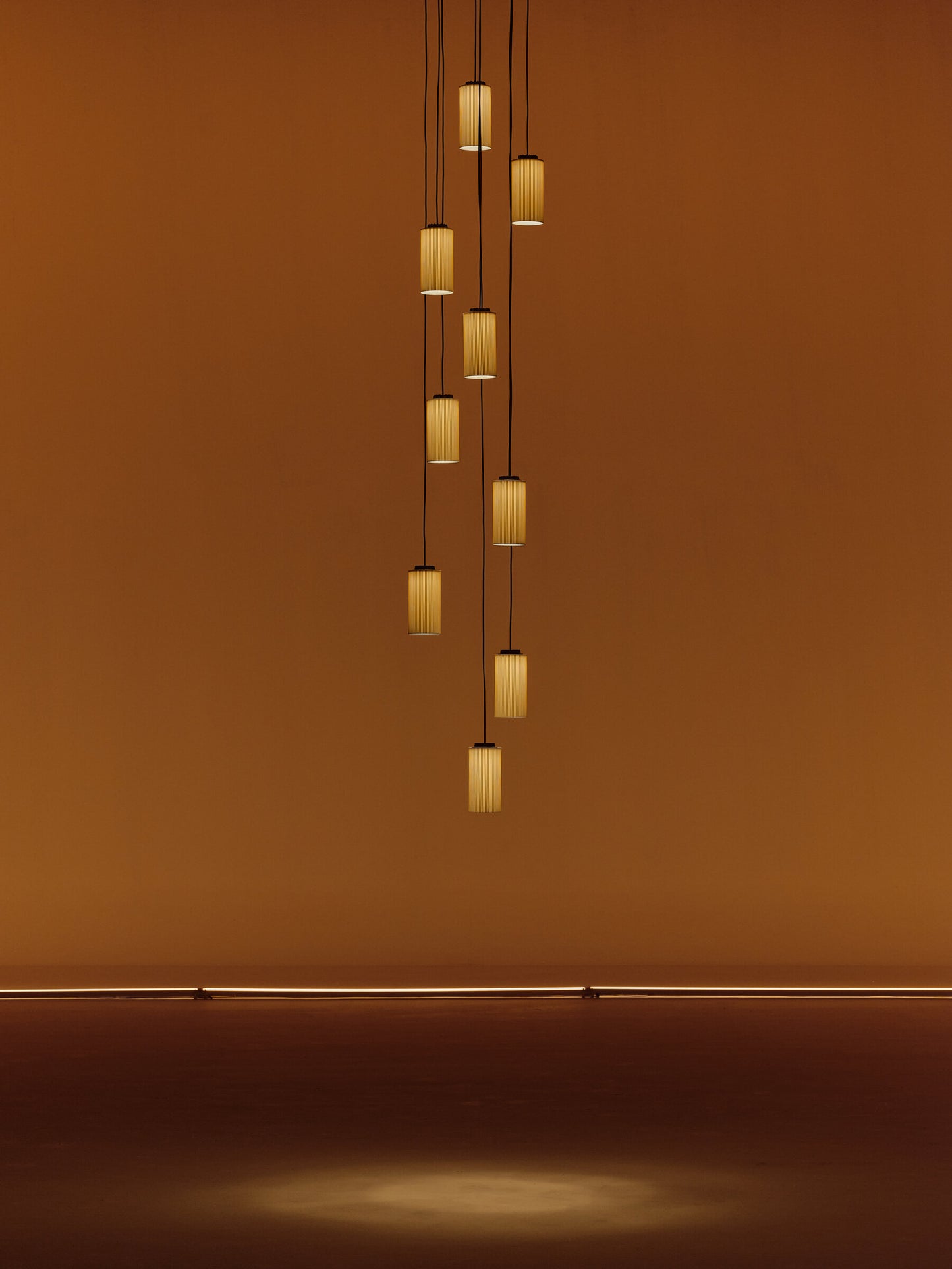 Cirio Cascada LED pendant light by Santa & Cole Spain designed for statement interior lighting