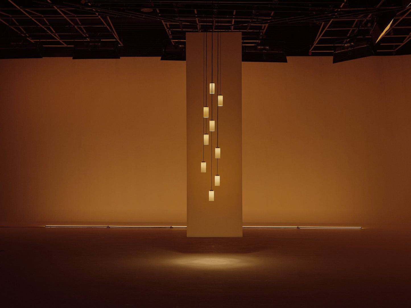 Cirio Cascada luxury LED pendant light by Santa & Cole for modern staircase lighting