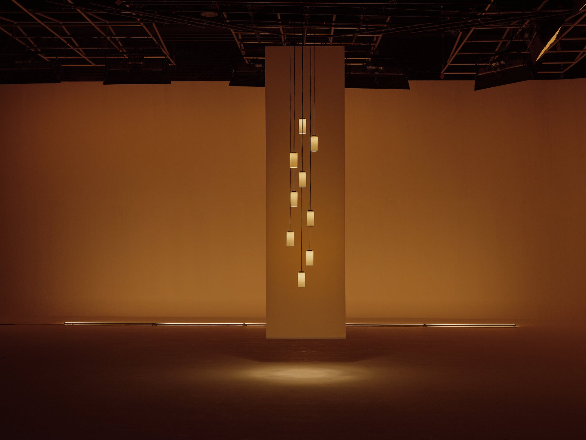 Cirio Cascada luxury LED pendant light by Santa & Cole for modern staircase lighting