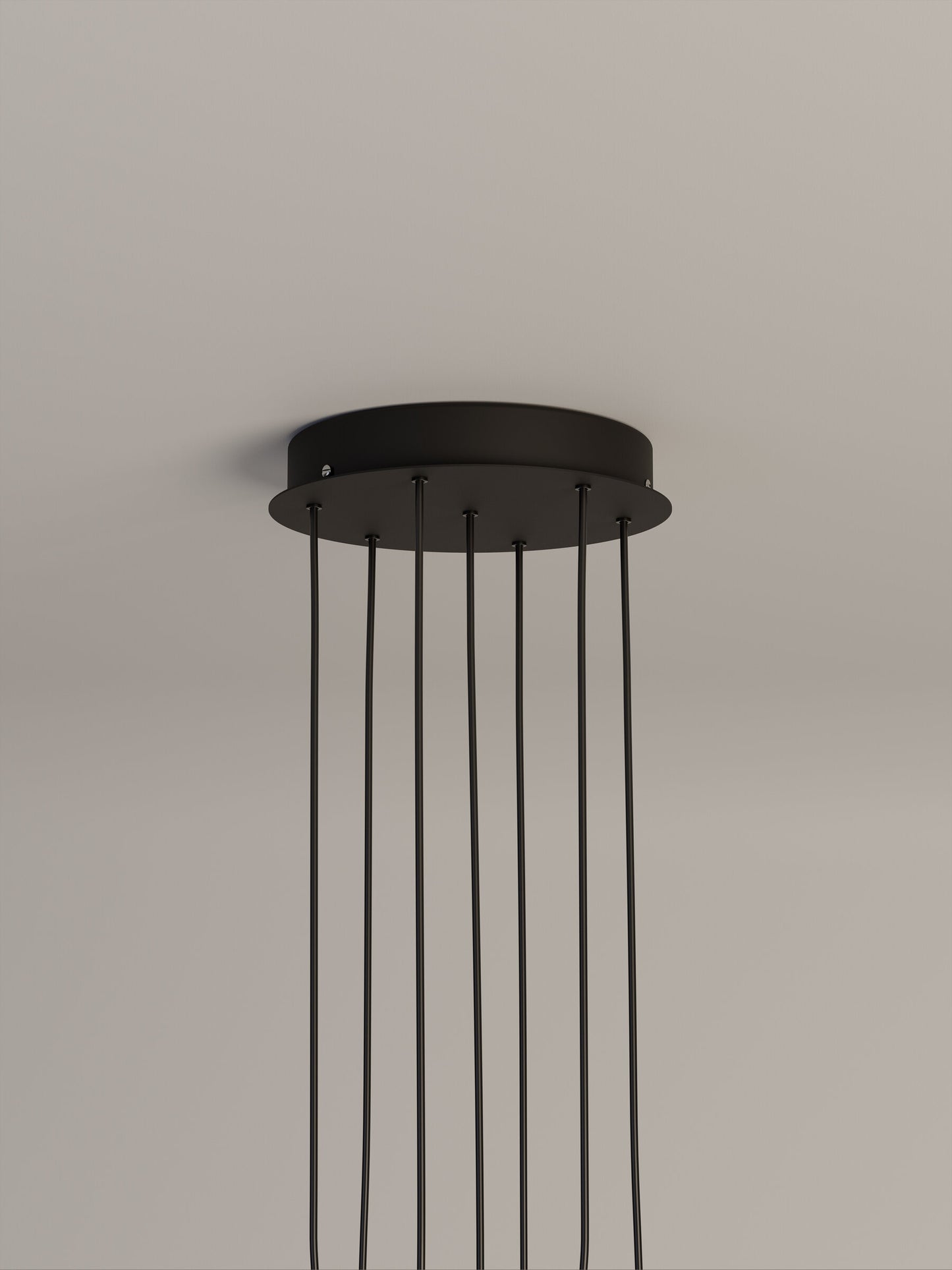 Modern 7-light Cirio Cascada LED hanging light canopy for residential and commercial spaces