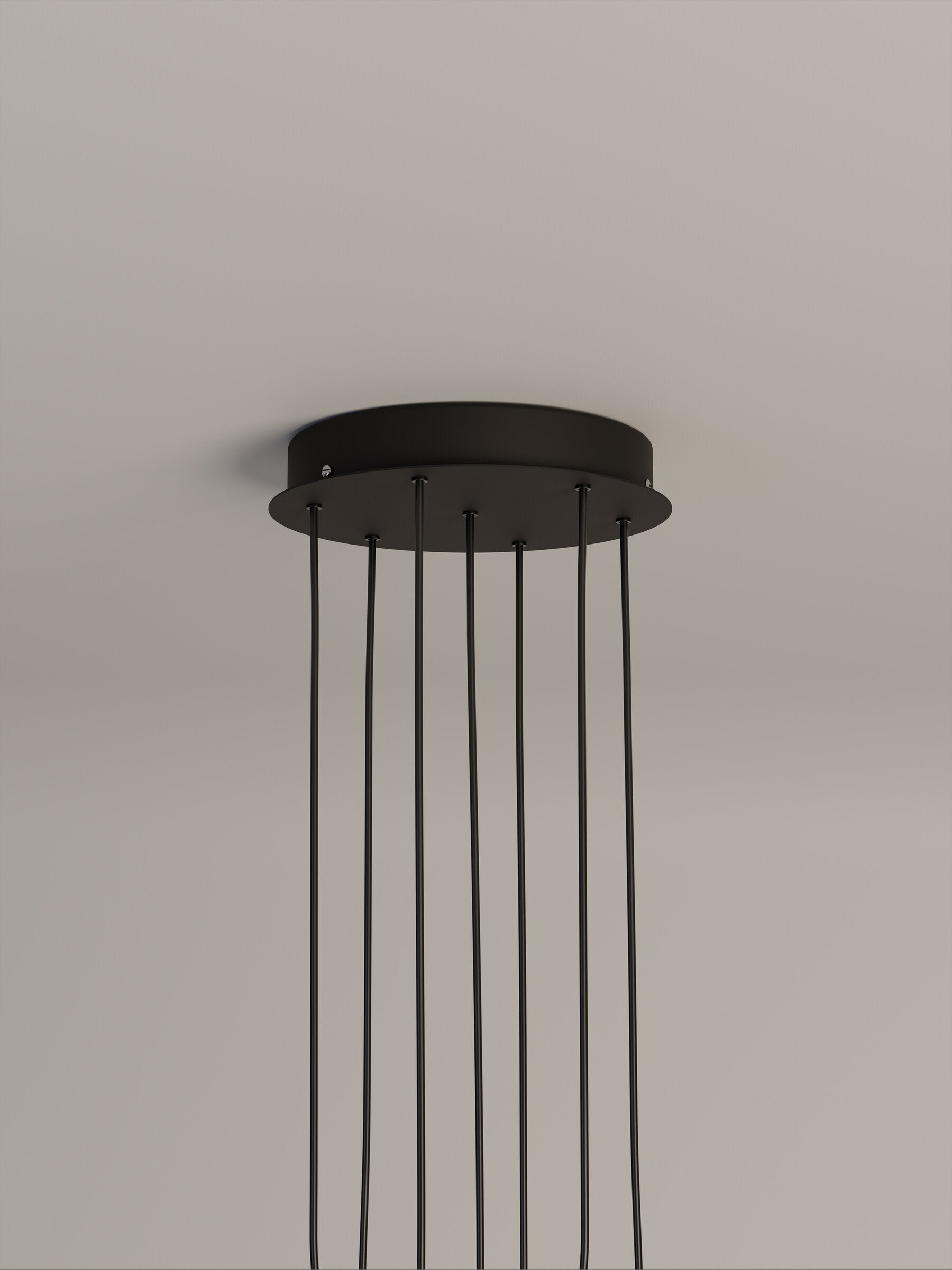 Modern 7-light Cirio Cascada LED hanging light canopy for residential and commercial spaces