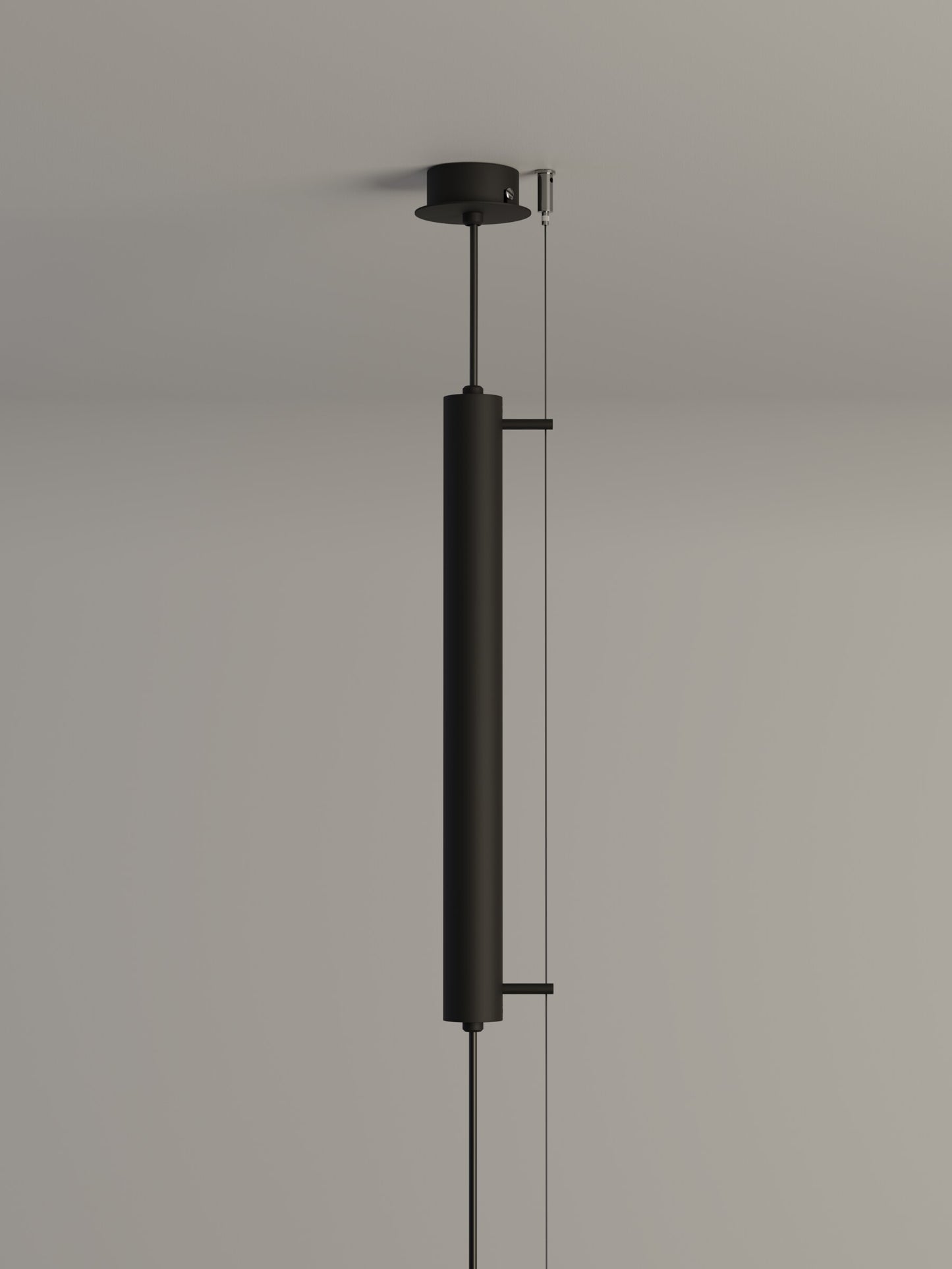 Designer LED chandelier with adjustable hanging cables and modern styling