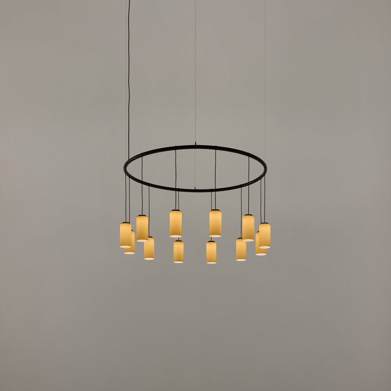 Large luxury pendant fixture with dimmable LED illumination