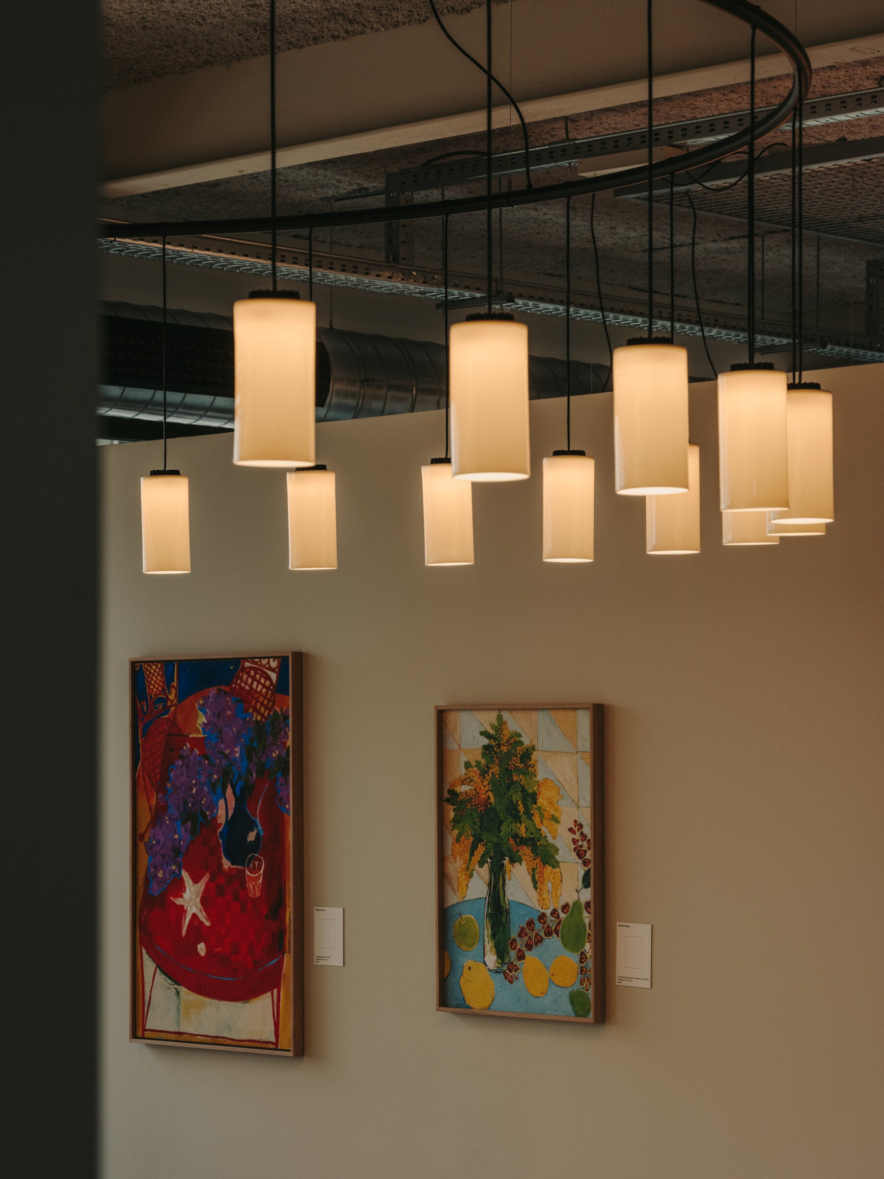 Cirio Circular hanging ceiling light for hospitality and residential spaces