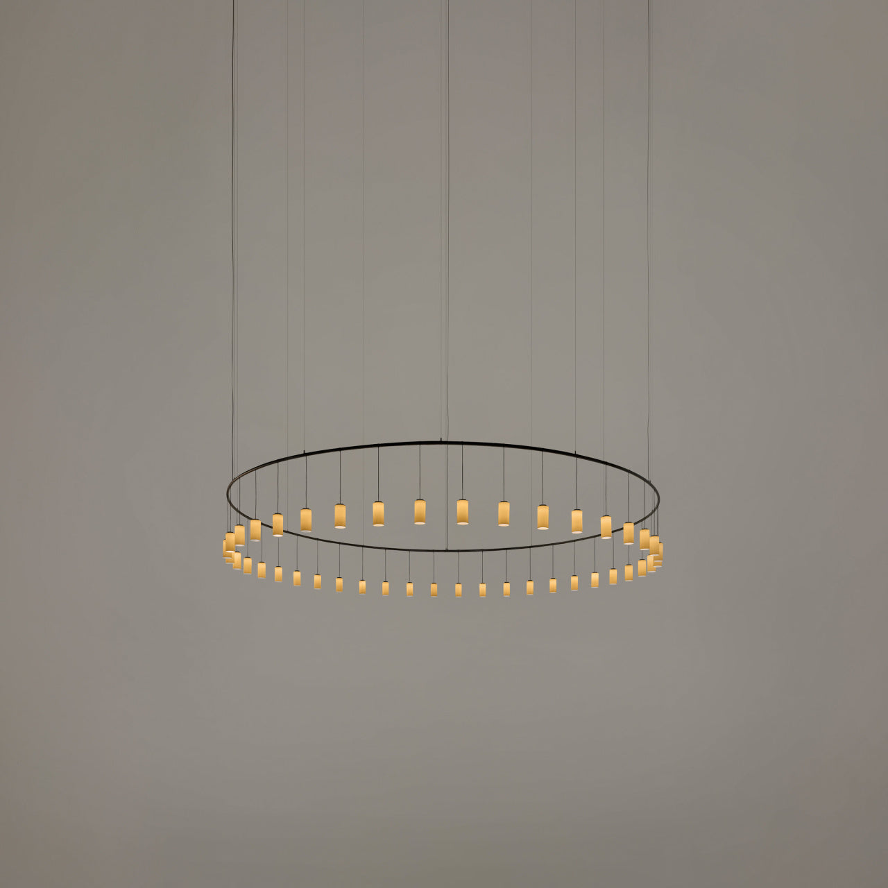 Premium European pendant lighting fixture with ambient warm glow