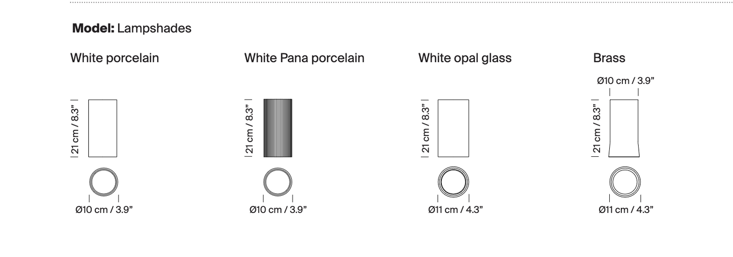 Cirio Oval pendant light CAD-style line drawing with measurements