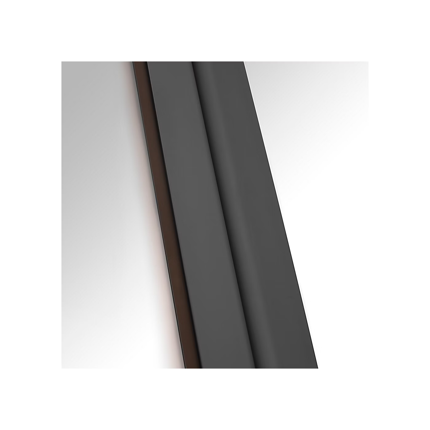 Architectural black vanity lighting fixture for contemporary interiors