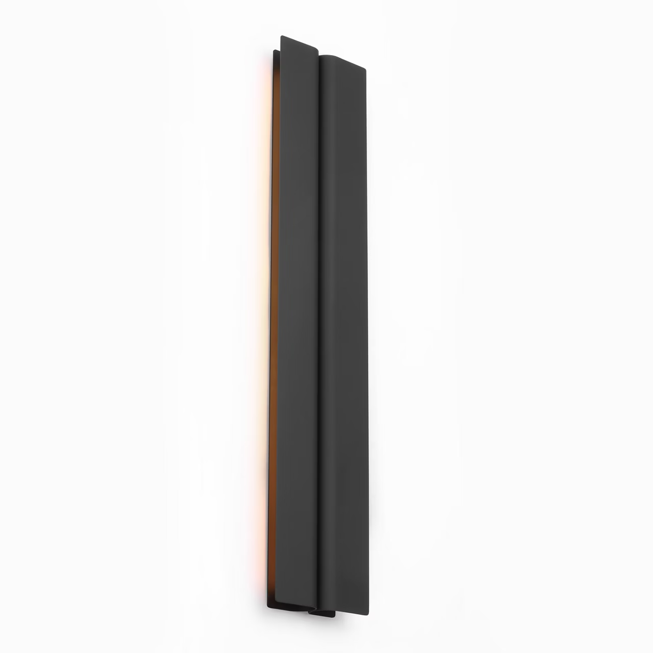 Cloak 24 modern black bath light with dimmable integrated LED