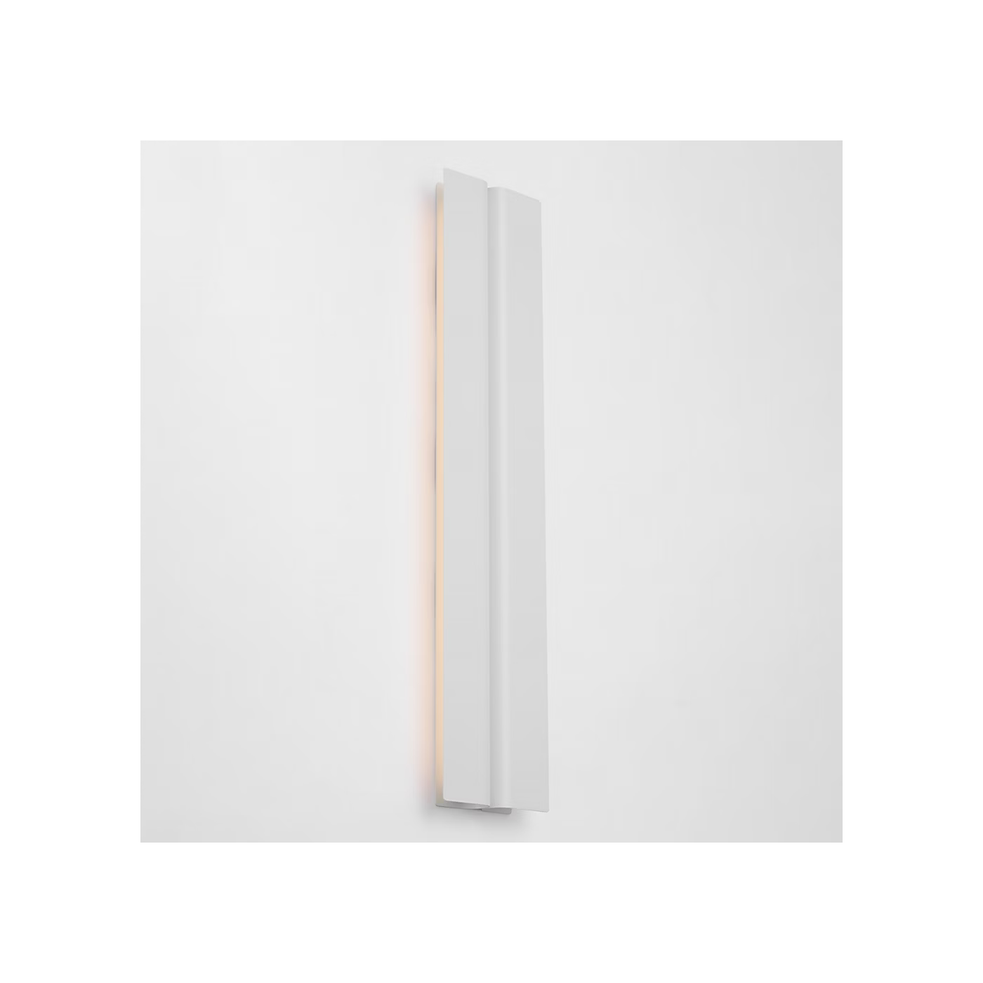 Modern matte white bathroom vanity light with integrated LED illumination