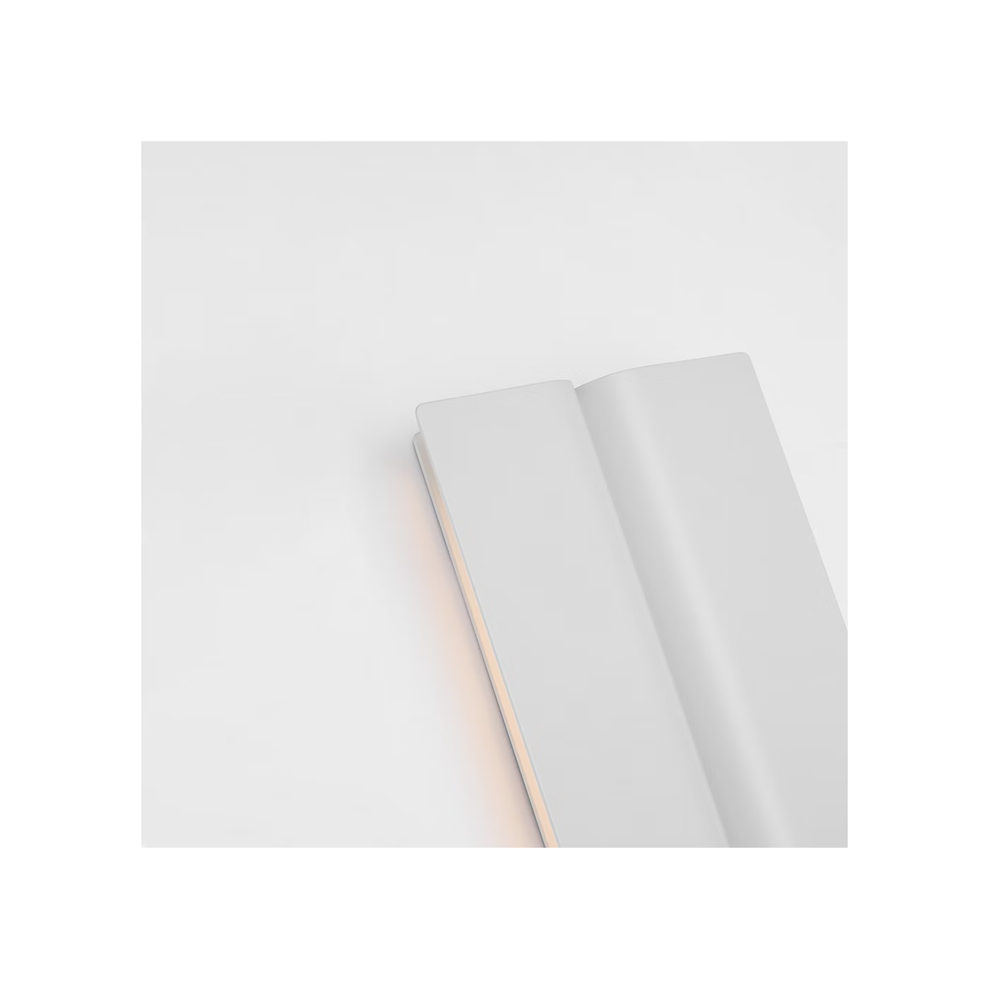 Cloak 24 matte white vanity wall light for contemporary bathrooms