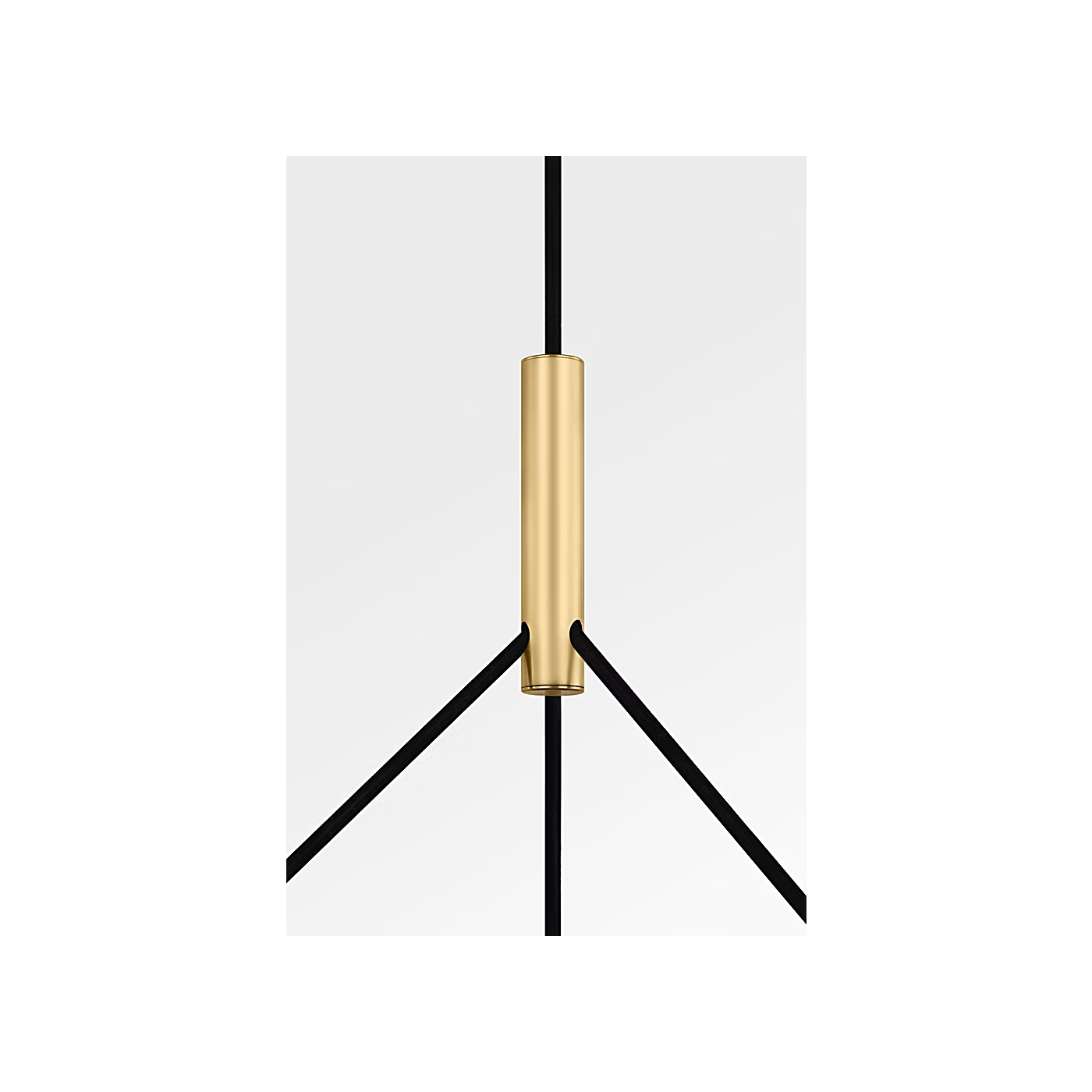 Contemporary brass chandelier by Visual Comfort with sculptural metal silhouette