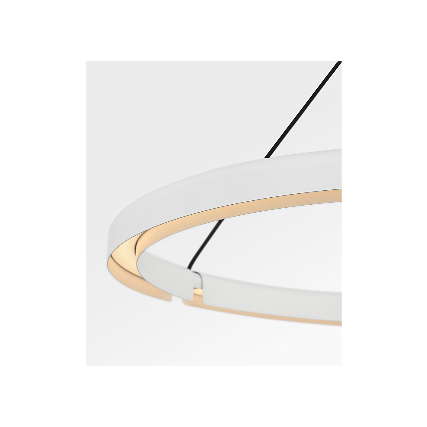Designer white LED chandelier with glare-free architectural illumination