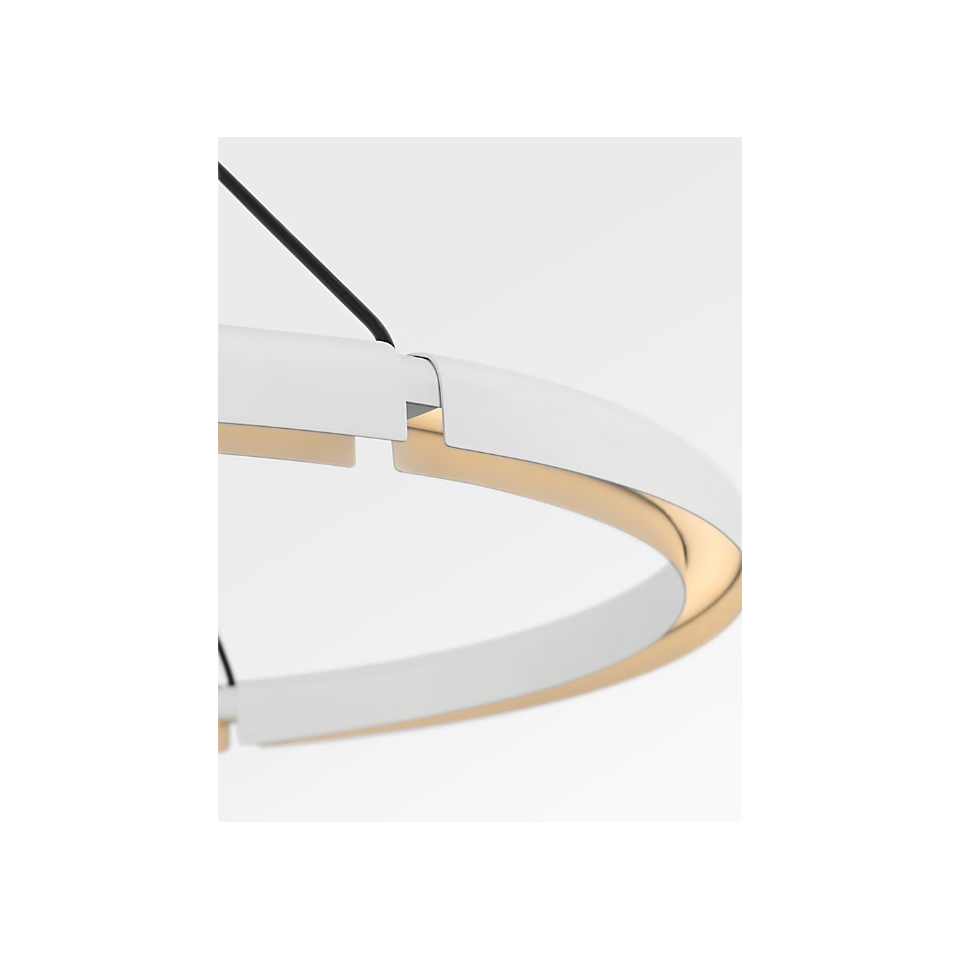 Elegant white LED chandelier for office hotel and residential interiors