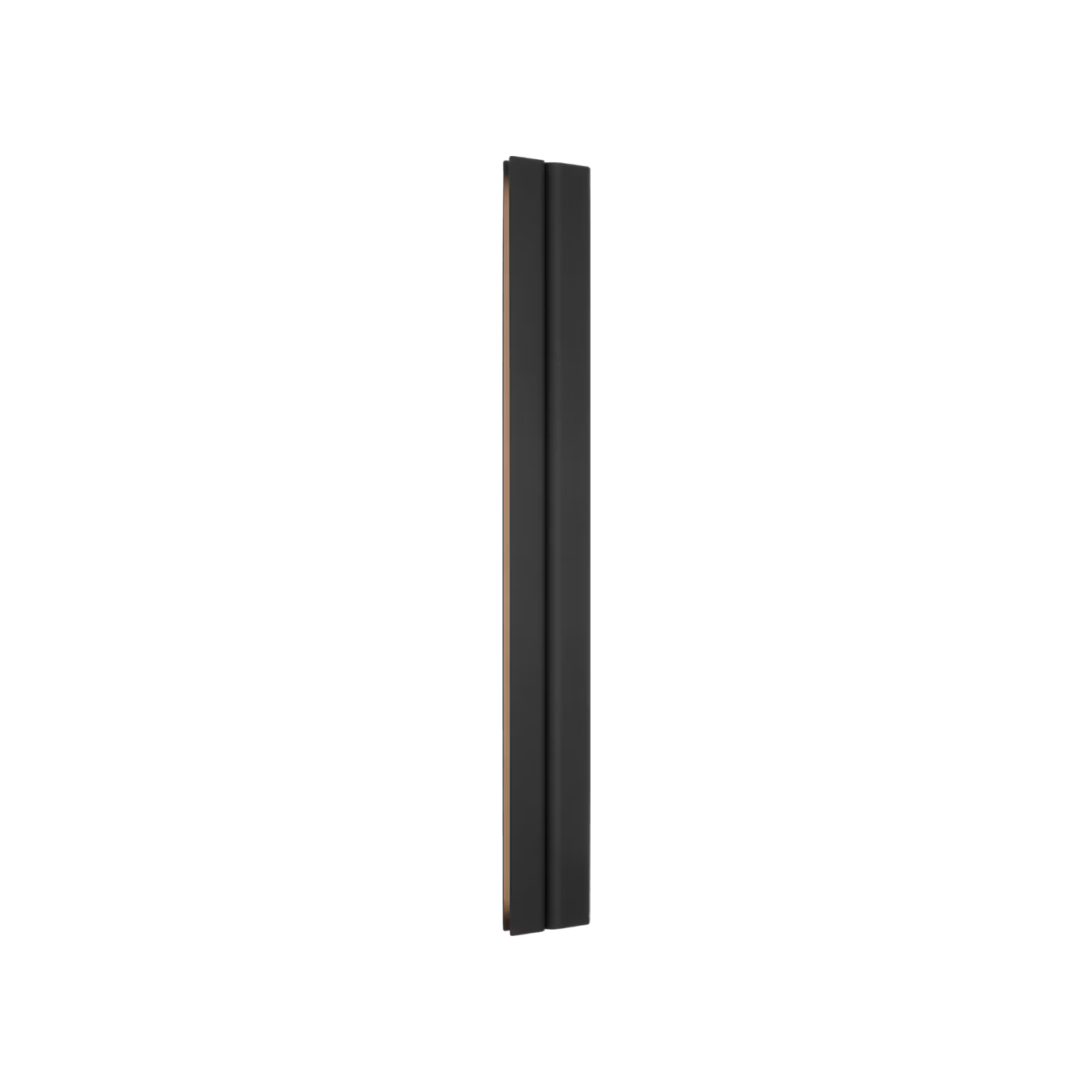 Visual Comfort black linear vanity light for double sink bathroom