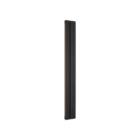 Visual Comfort black linear vanity light for double sink bathroom