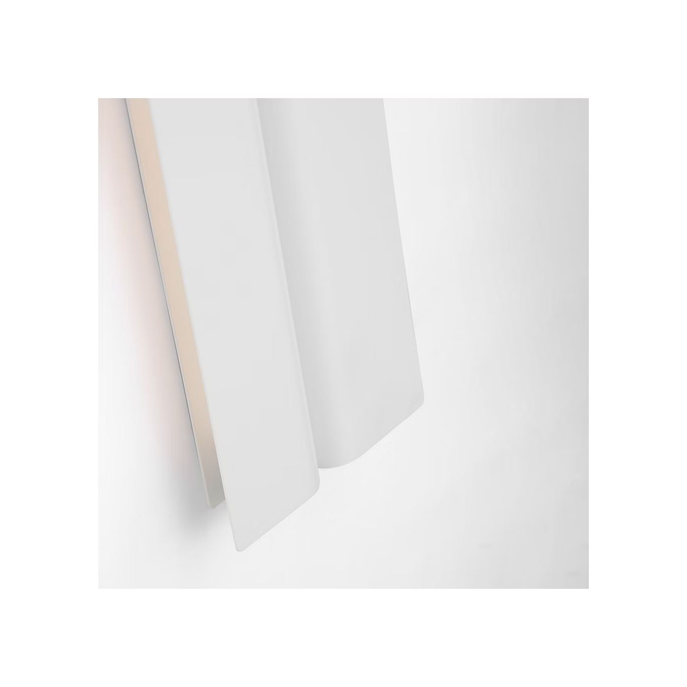 Modern architectural vanity light in Matte White for luxury interiors