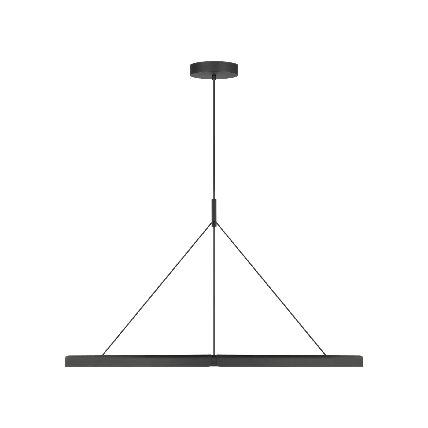 Modern luxury chandelier in Nightshade Black for hotel lobby and open-concept spaces
