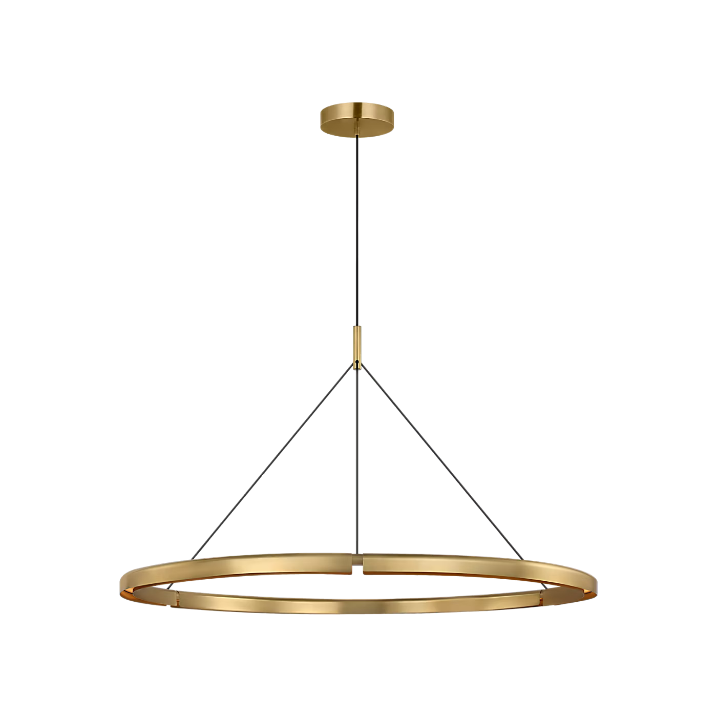 Cloak 48 chandelier in Hand Rubbed Antique Brass finish by Visual Comfort