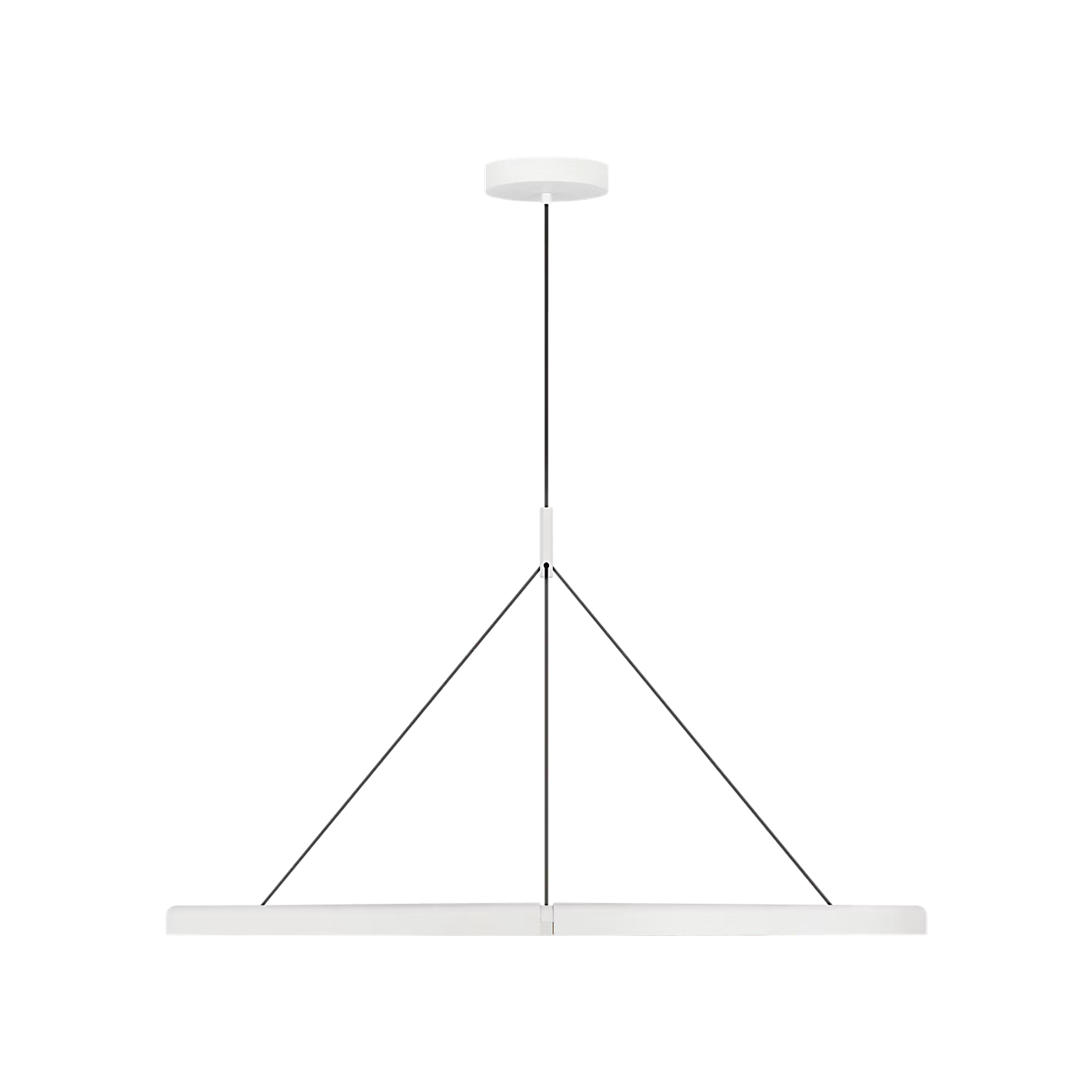 Luxury modern chandelier by Visual Comfort with warm LED lighting and a clean Matte White finish for contemporary interiors