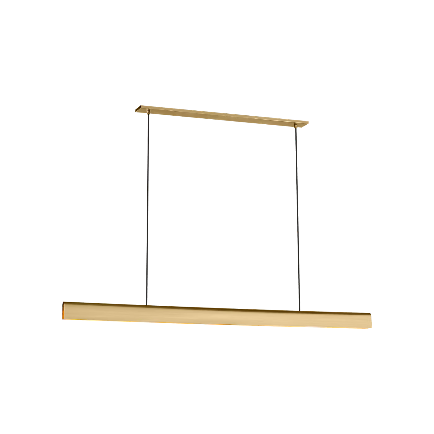 Contemporary LED chandelier in Hand Rubbed Antique Brass for kitchen and living spaces