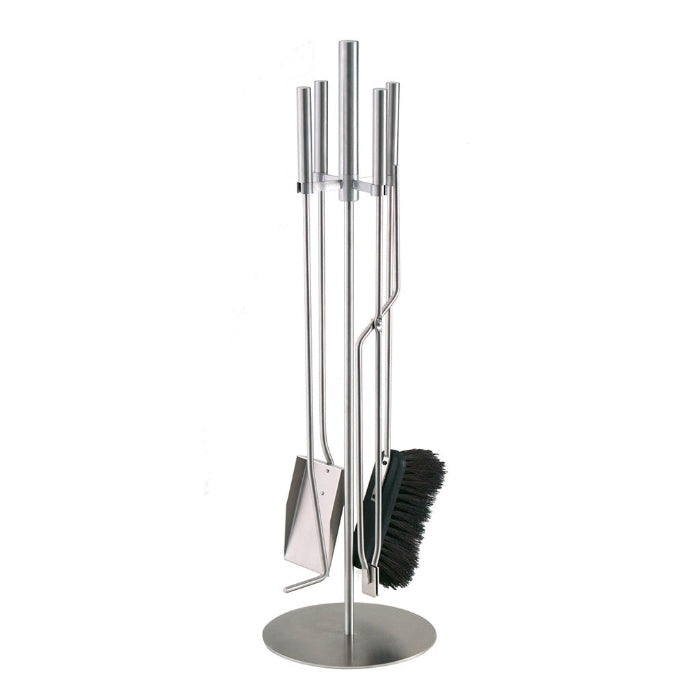 Sino Fireside Tools by Conmoto – stainless steel stand with four tools on a round base