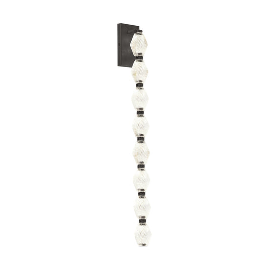 Collier 28-inch Crystal Wall Sconce LED Brass Bronze Nickel by Visual & Comfort & Co