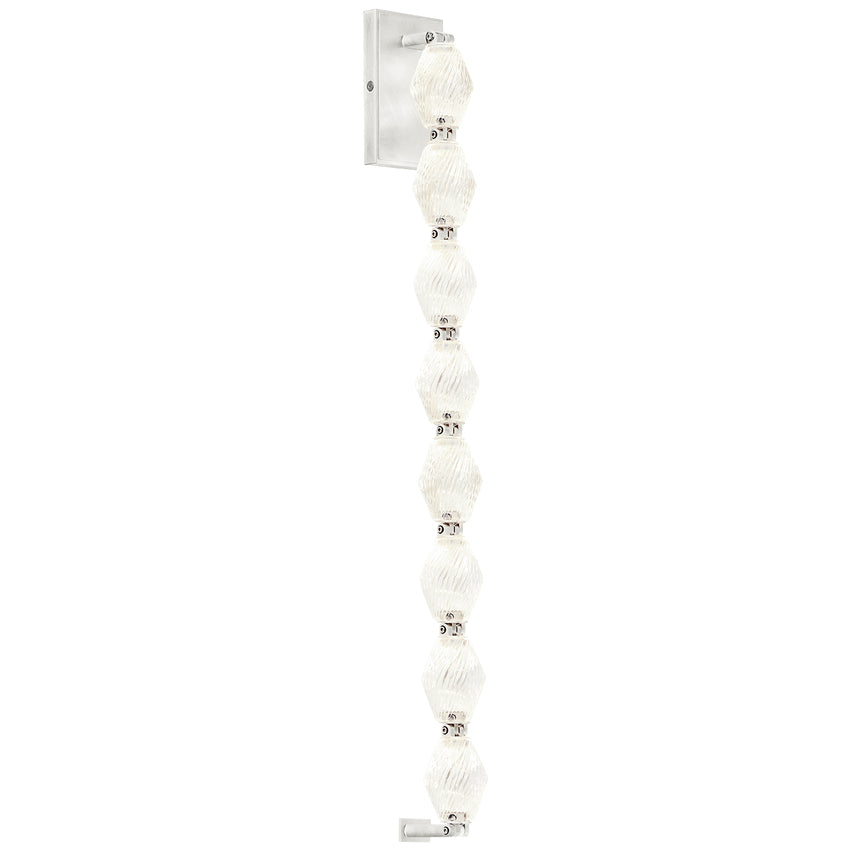 Collier 28-inch Crystal Wall Sconce LED Brass Bronze Nickel by Visual & Comfort & Co