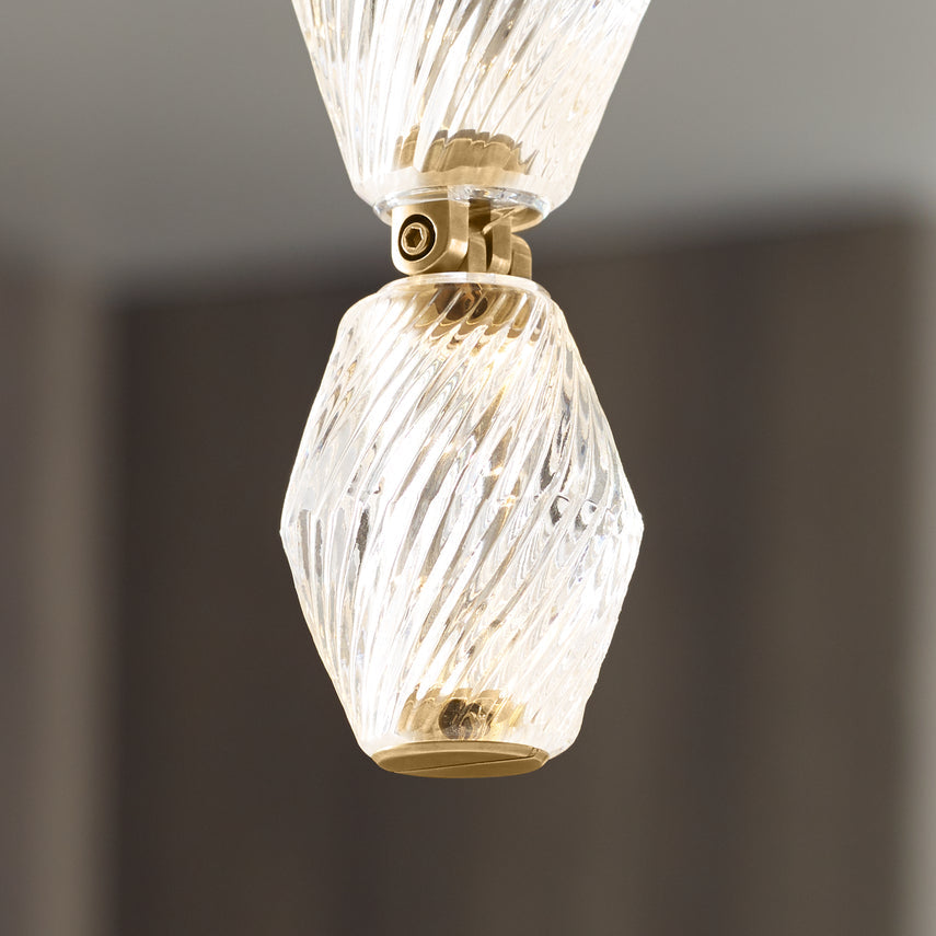 Collier 36 Sloped Ceiling Crystal Pendant by Visual & Comfort & Co