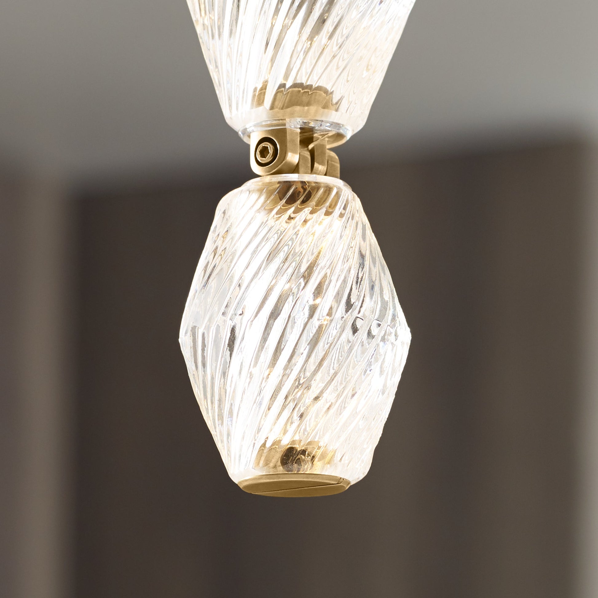 Collier 36 Sloped Ceiling Crystal Pendant by Visual & Comfort & Co