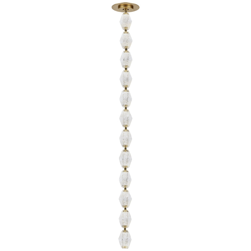 Collier 36 Sloped Ceiling Crystal Pendant by Visual & Comfort & Co