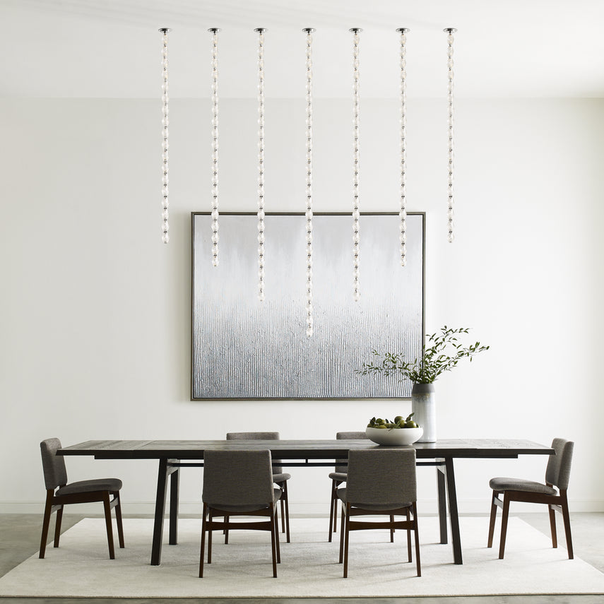 Collier 36 Sloped Ceiling Crystal Pendant by Visual & Comfort & Co
