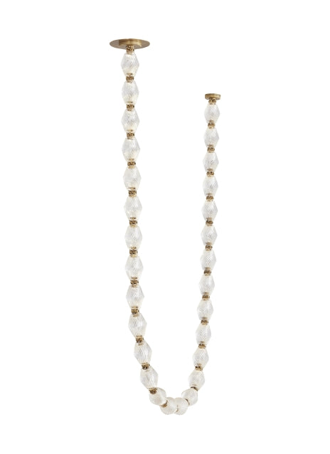 Czech Crystal Tiered LED Chandelier & Collier 84 by Visual & Comfort & Co