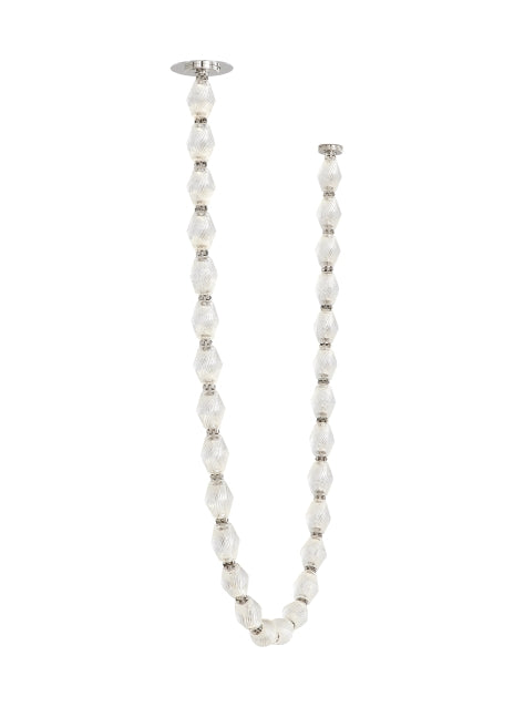 Czech Crystal Tiered LED Chandelier & Collier 84 by Visual & Comfort & Co