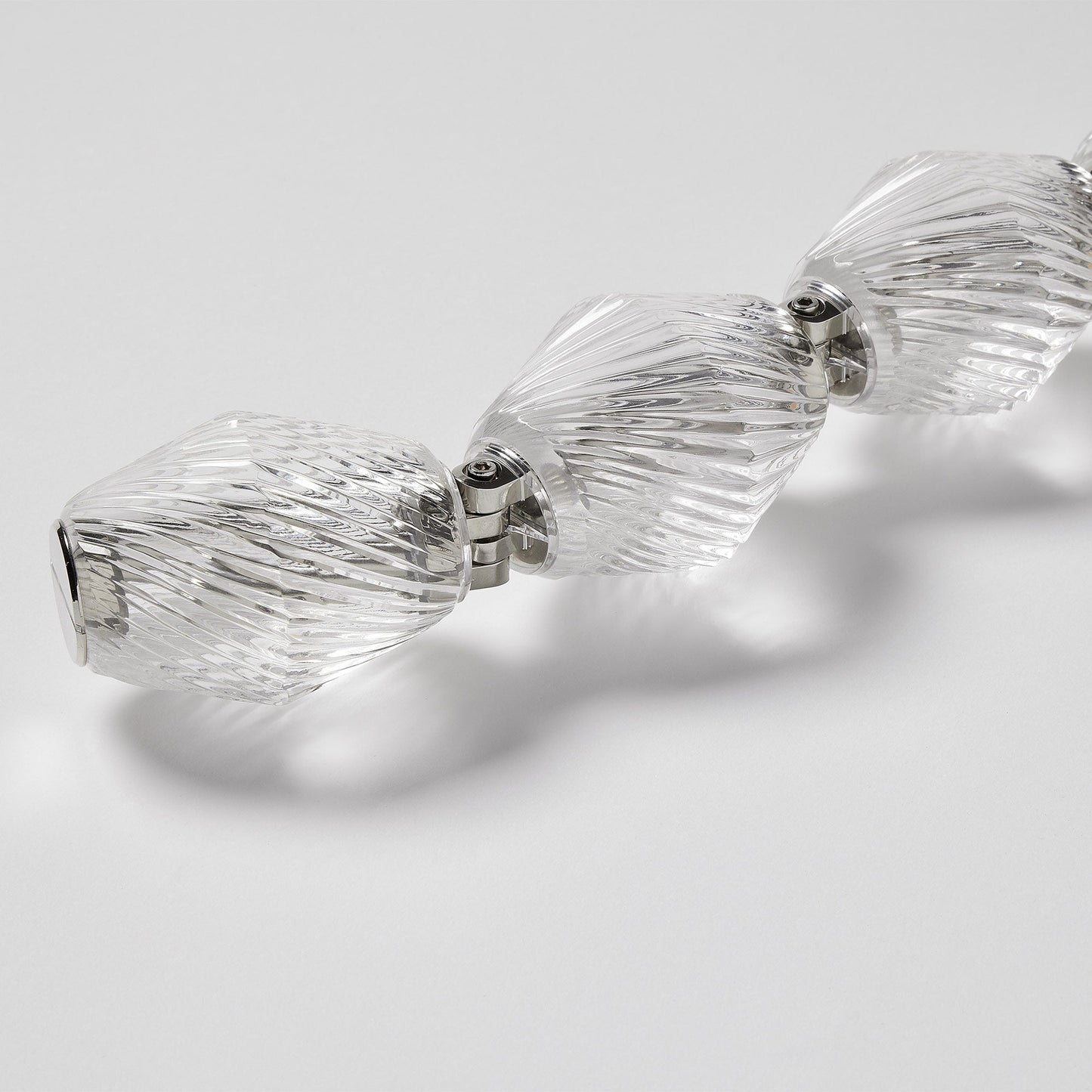 Czech Crystal Tiered LED Chandelier & Collier 84 by Visual & Comfort & Co