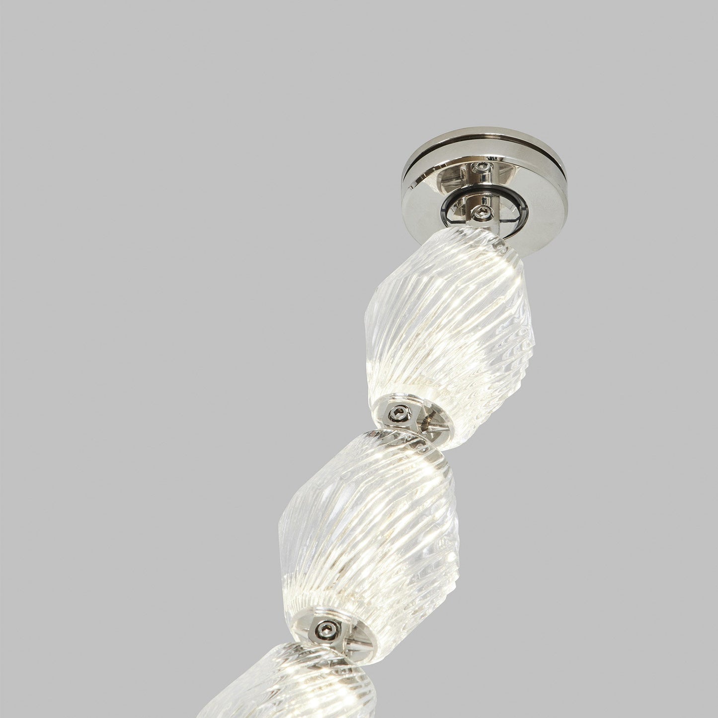 Czech Crystal Tiered LED Chandelier & Collier 84 by Visual & Comfort & Co
