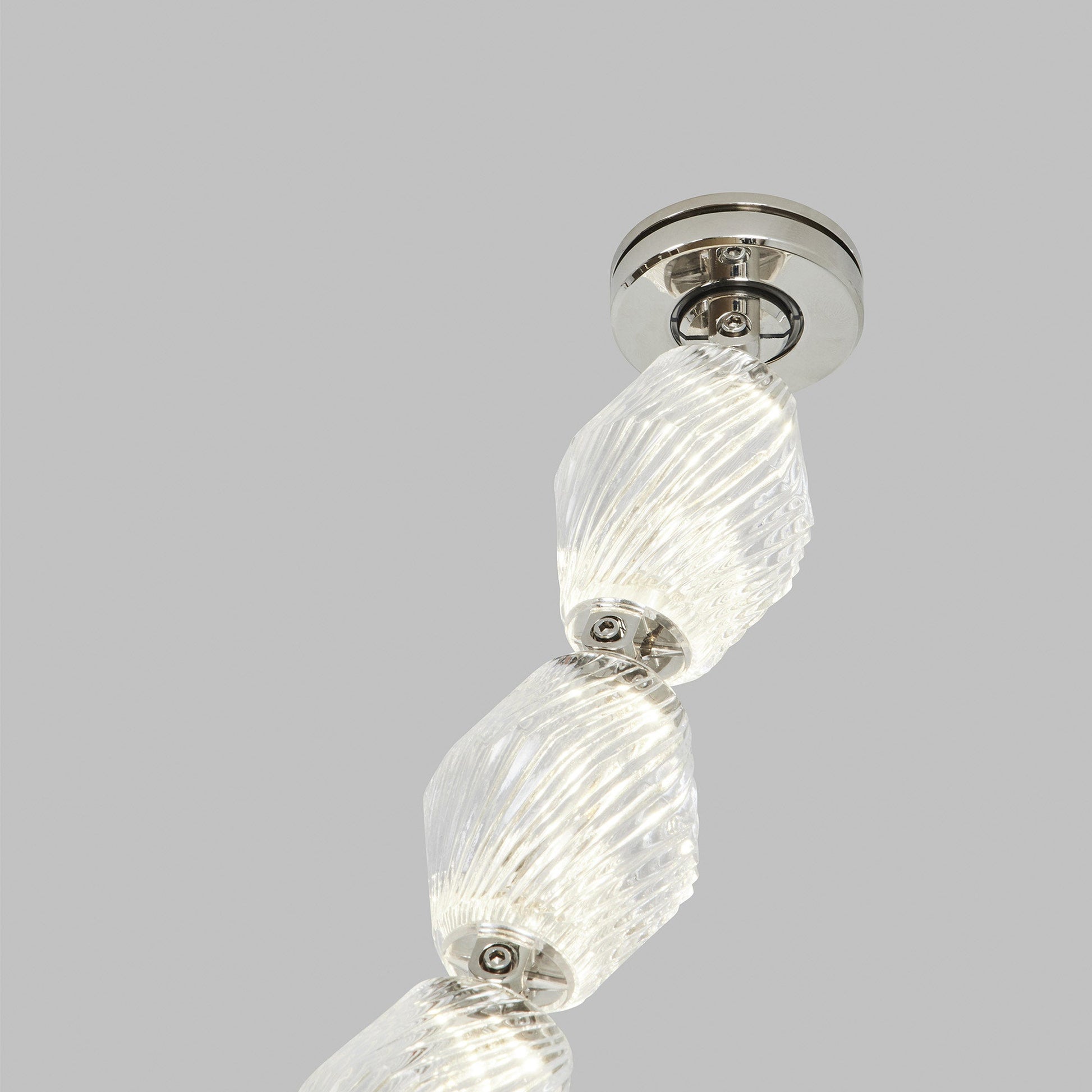 Czech Crystal Tiered LED Chandelier & Collier 84 by Visual & Comfort & Co