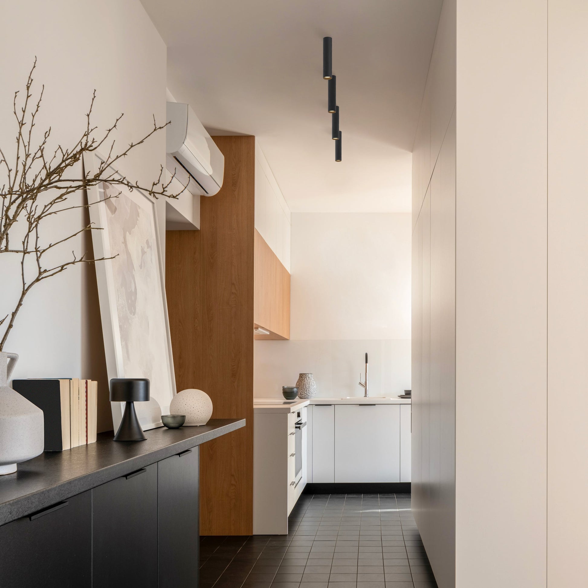 Combi Pendant 36 Matte White Matte White Canopy Suspension Flush Mount 2 In 1 Cmp S1 S 36 Mwt by Koncept Inc