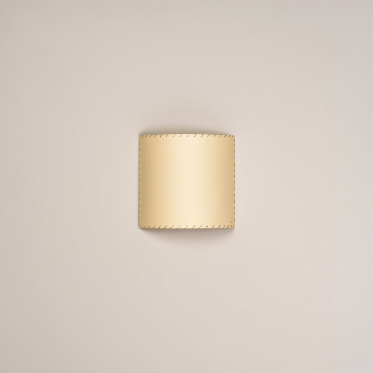 Santa and Cole Comodin Stitched Beige Parchment wall lamp with soft LED glow