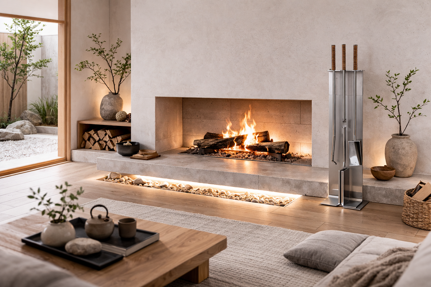 Conmoto Peter Maly Fireside Tools with Floor Stand
