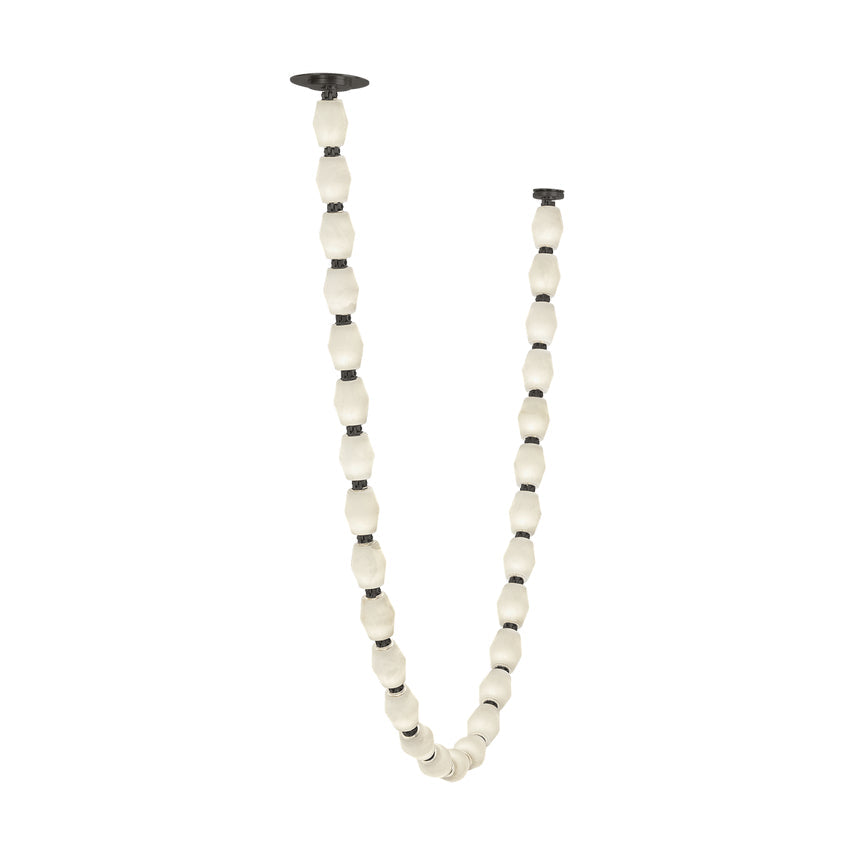 Collier 84 Alabaster LED Chandelier by Visual & Comfort & Co